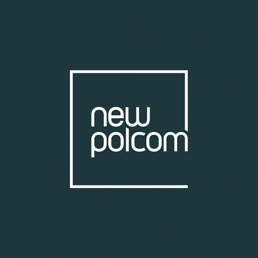 NewPolCom Logo in dark blue