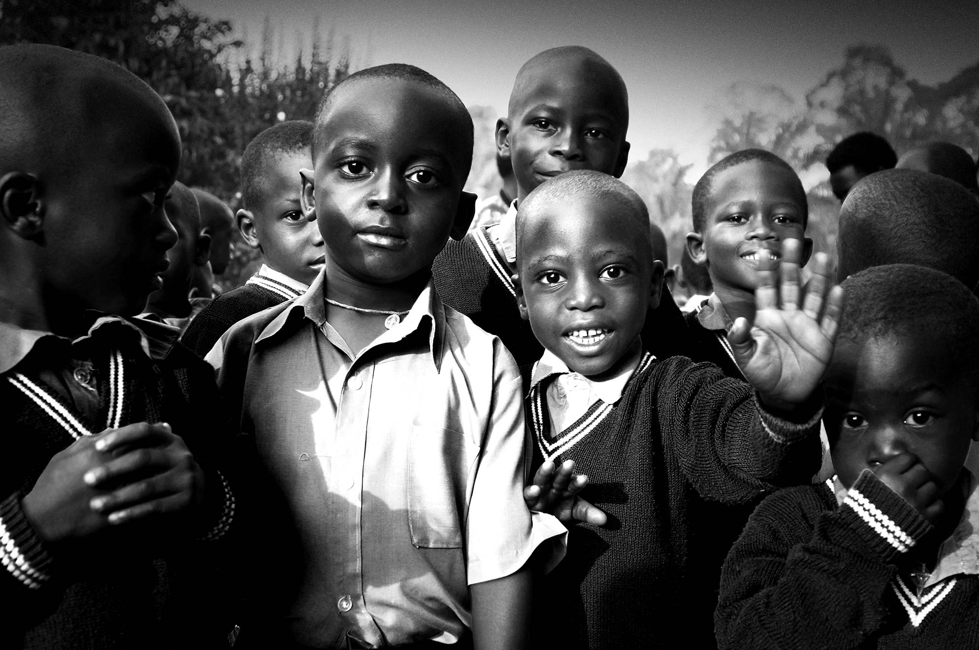 Uganda children at school